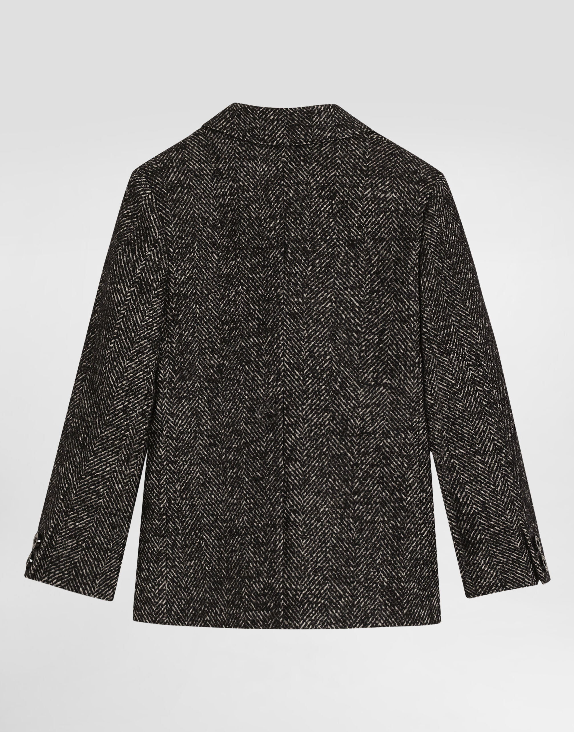 Double-breasted jacket in wool blend chevron in Multicolor for