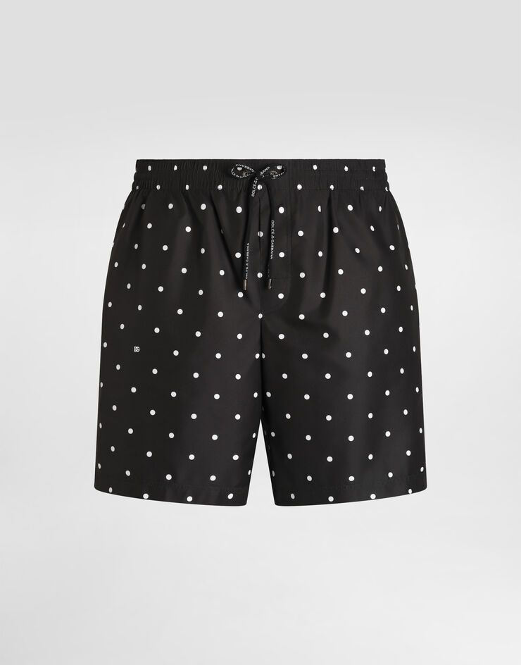 Dolce & Gabbana Polka dot-print medium swim boxer shorts Print M4C43TON0DS
