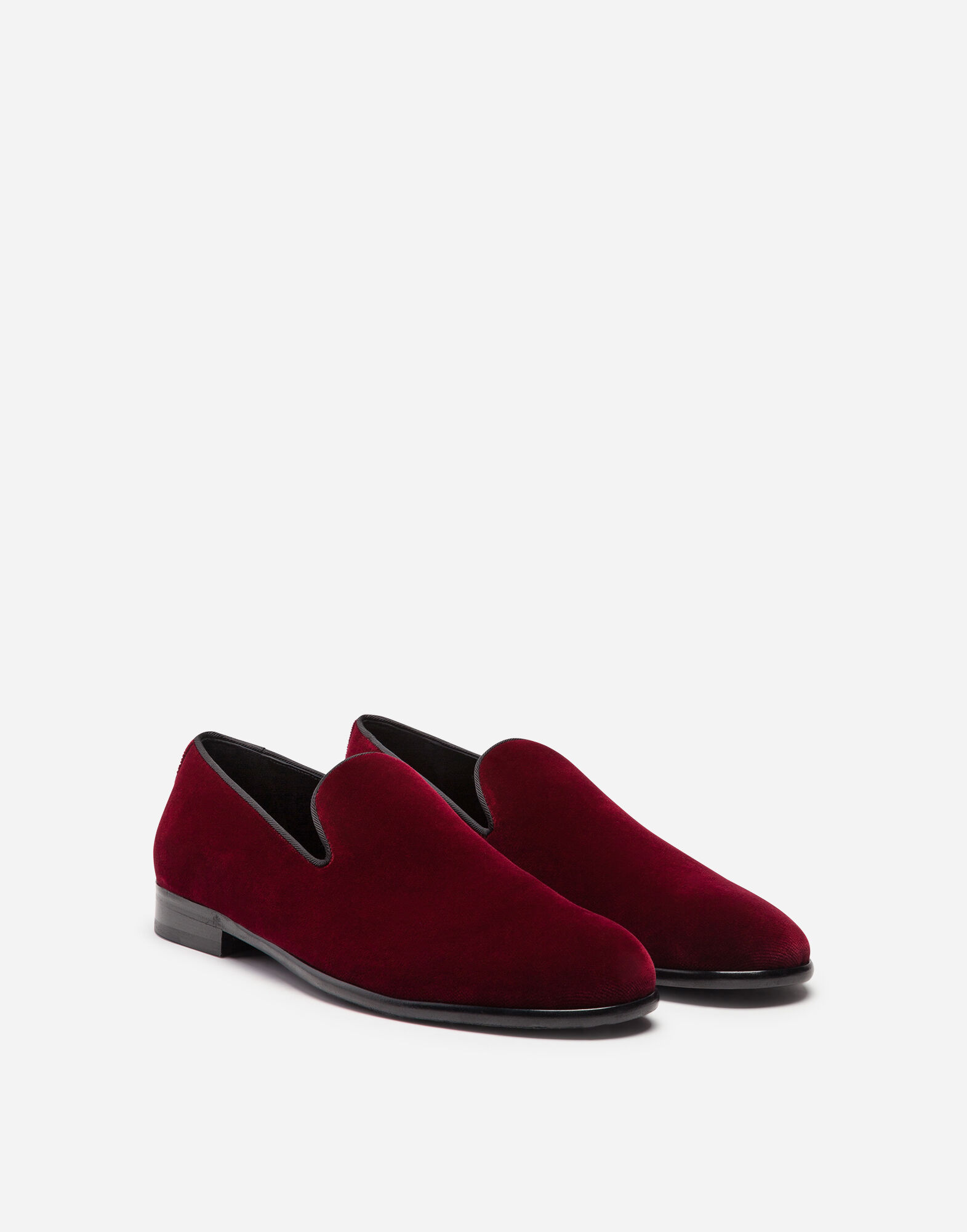 Dolce and gabbana velvet slippers sale