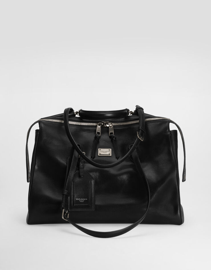 Dolce & Gabbana Vittoria calfskin bag Black BM7825AH850