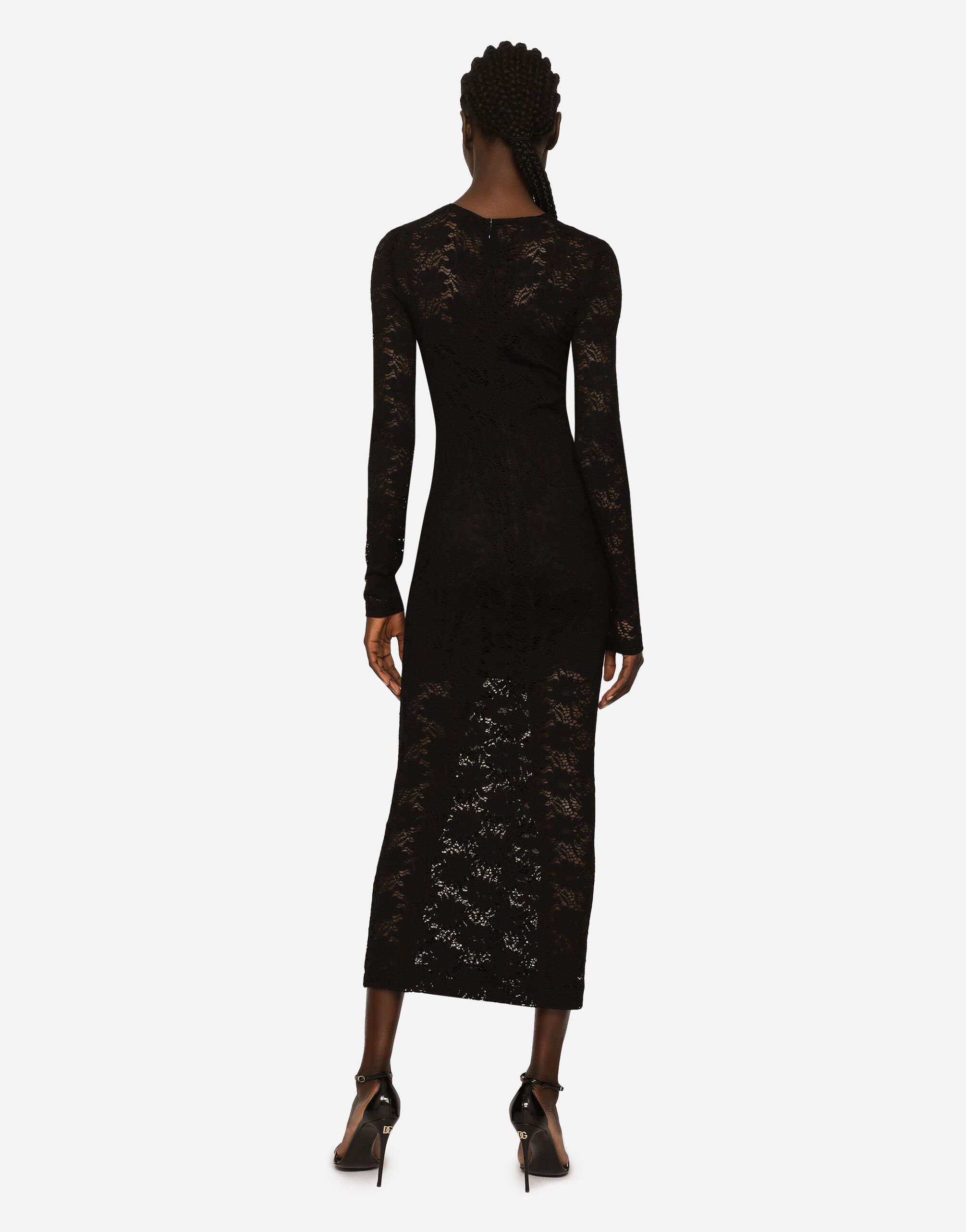 Abito pizzo nero dolce e gabbana deals