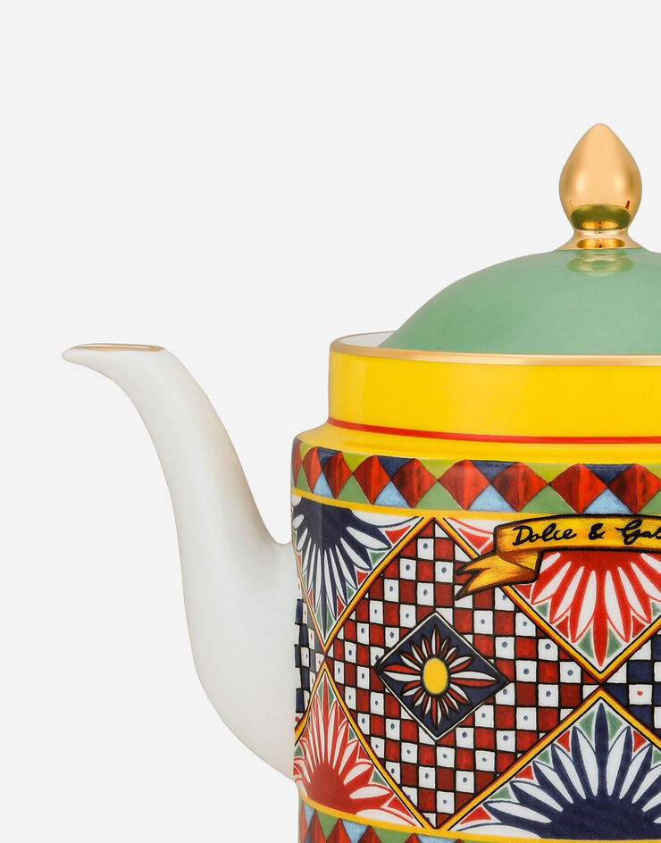 Dolce & Gabbana Porcelain Teapot Multicolor TC0127TCA39