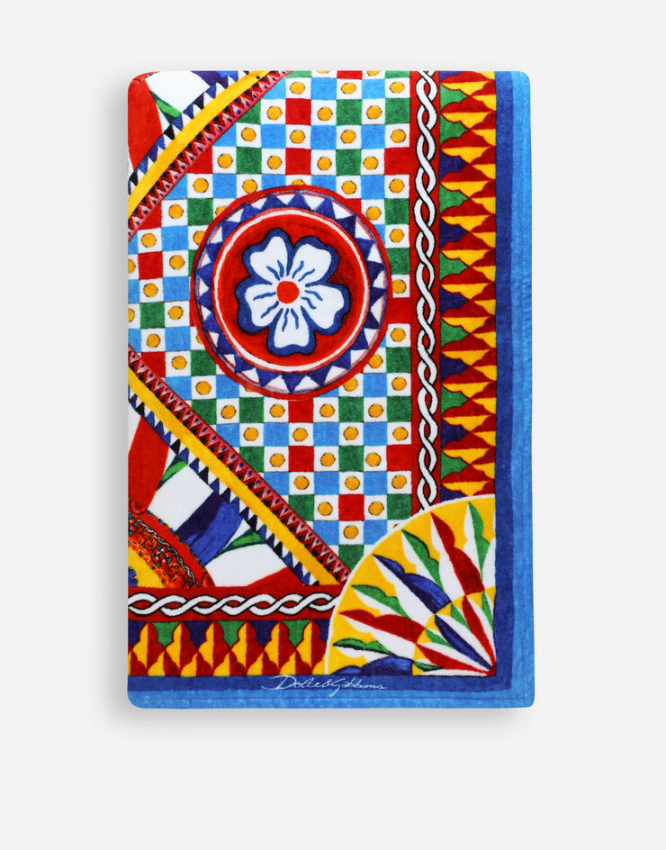 Dolce & Gabbana Terry Cotton Beach Towel Multicolor TCF013TCAHD