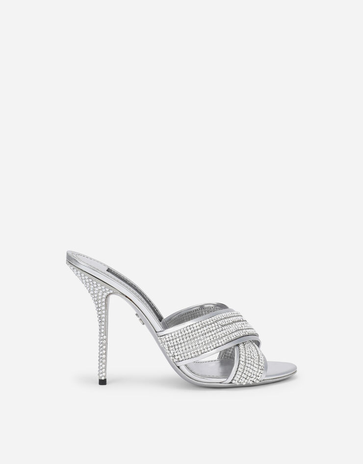 Dolce & Gabbana Mule aus Crystal-Mesh Mehrfarbig CR1225AY021