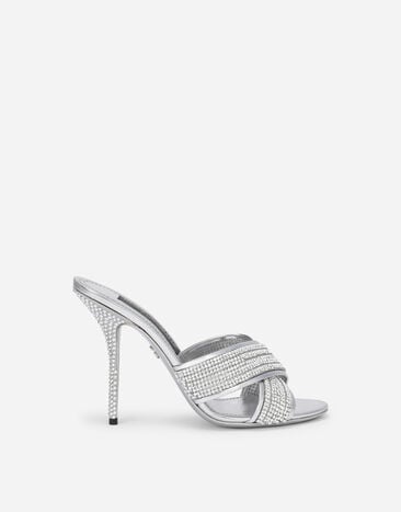 Dolce & Gabbana 网布水晶穆勒鞋 金 WEN6L3W1111