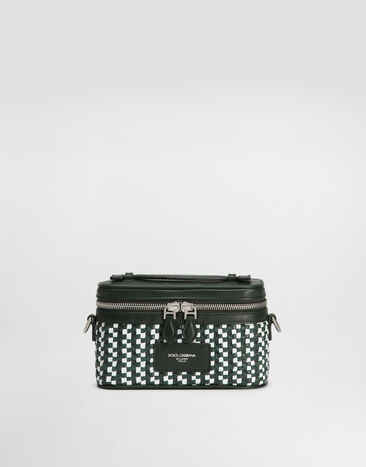 Dolce & Gabbana Atene crossbody minibag with woven leather Multicolor BP3411A9N79