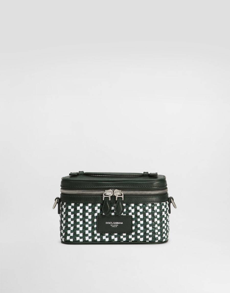 Atene crossbody minibag with woven leather