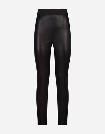 Dolce&Gabbana Leather pants Black FTAHMLFUYA5