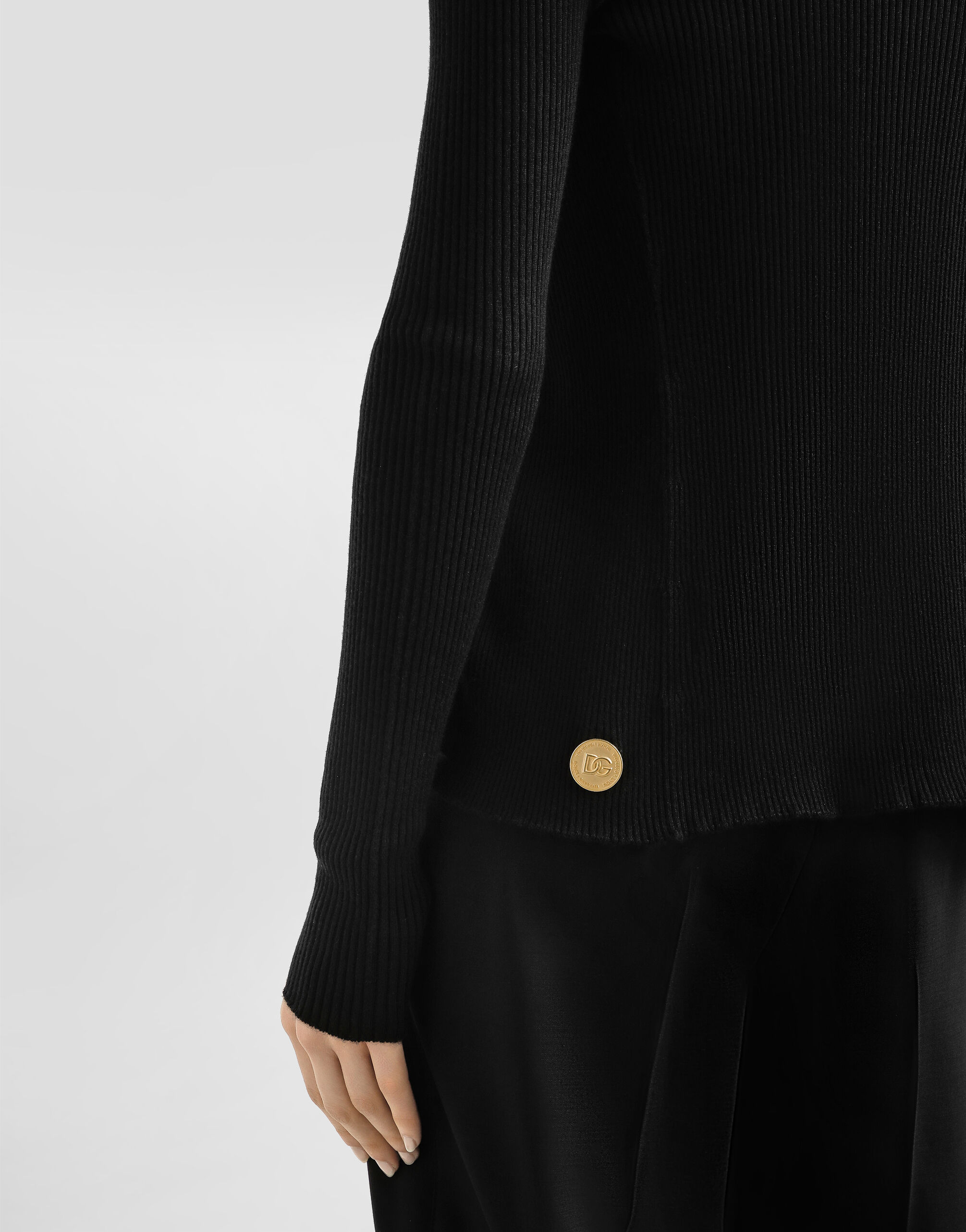 Cashmere cardigan in Black for Women | Dolce&Gabbana®