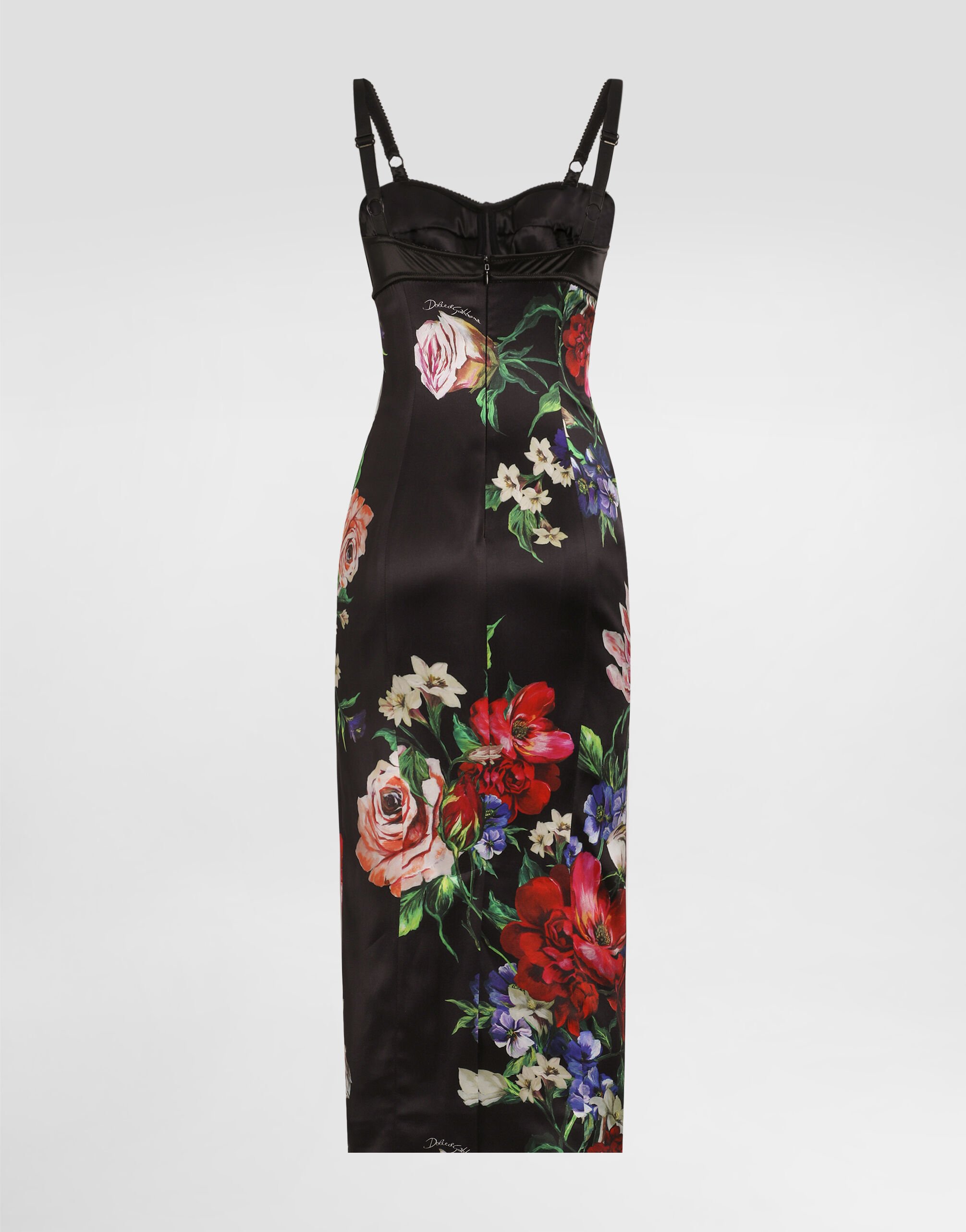 ワンピース Dolce & Gabbana Printed Stretch Satin Dress Printed fitted satin dress in Print for Women | Dolce&Gabbana®