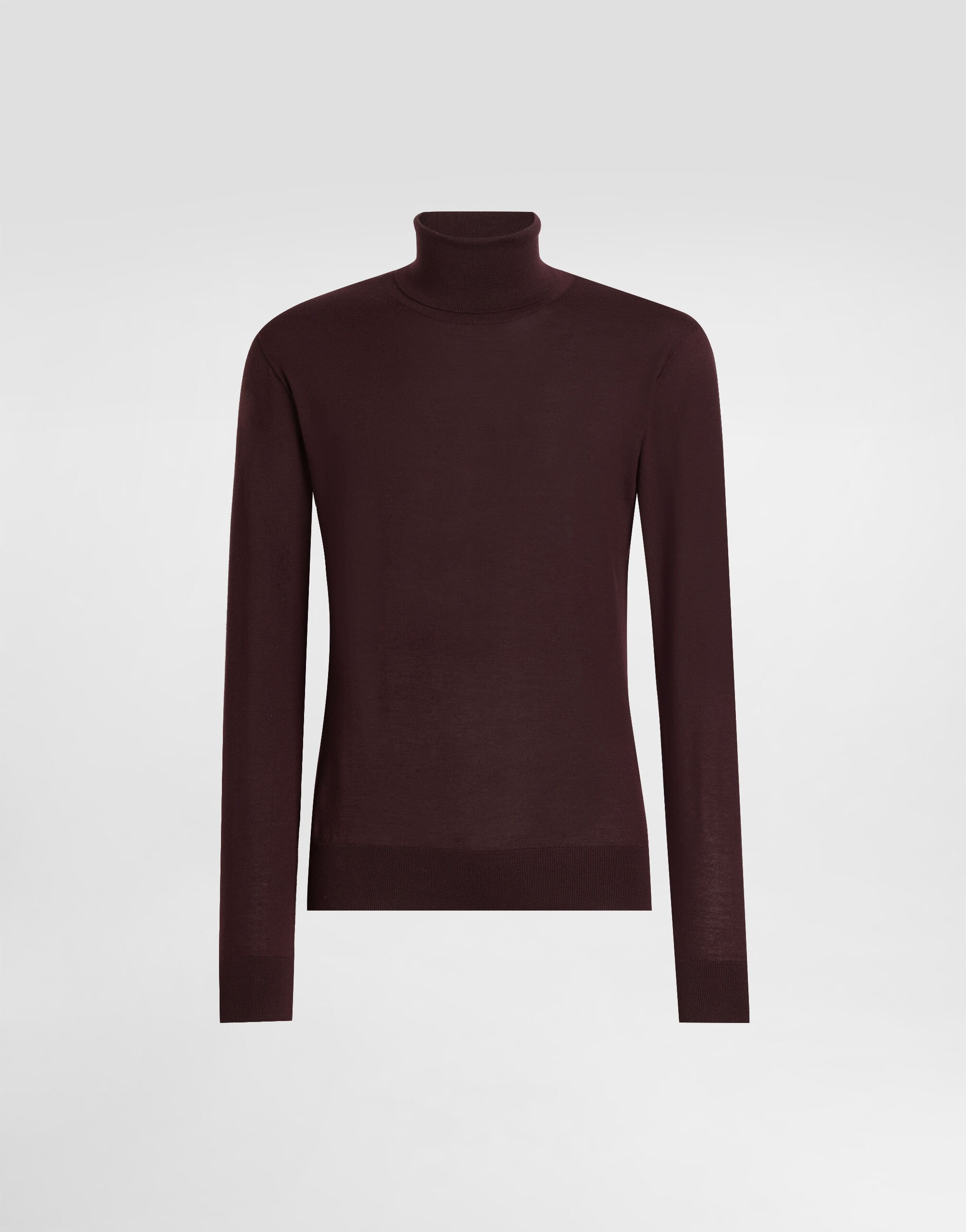 【VIP価格】DOLCE&GABBANA Bordeaux Cashmere Crewneck Sweater Dolce&Gabbana Cashmere Crew Neck Sweaters for Men for sale