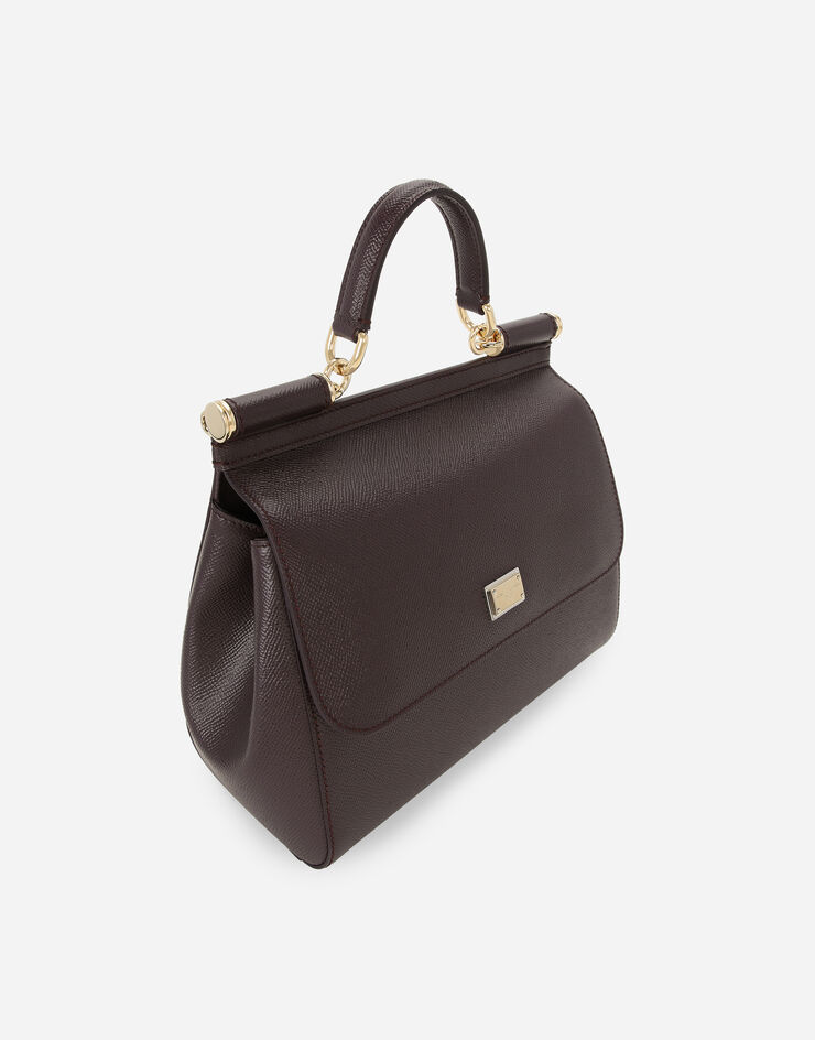 Dolce & Gabbana Bolso de mano Sicily grande Burdeos BB6002B1001
