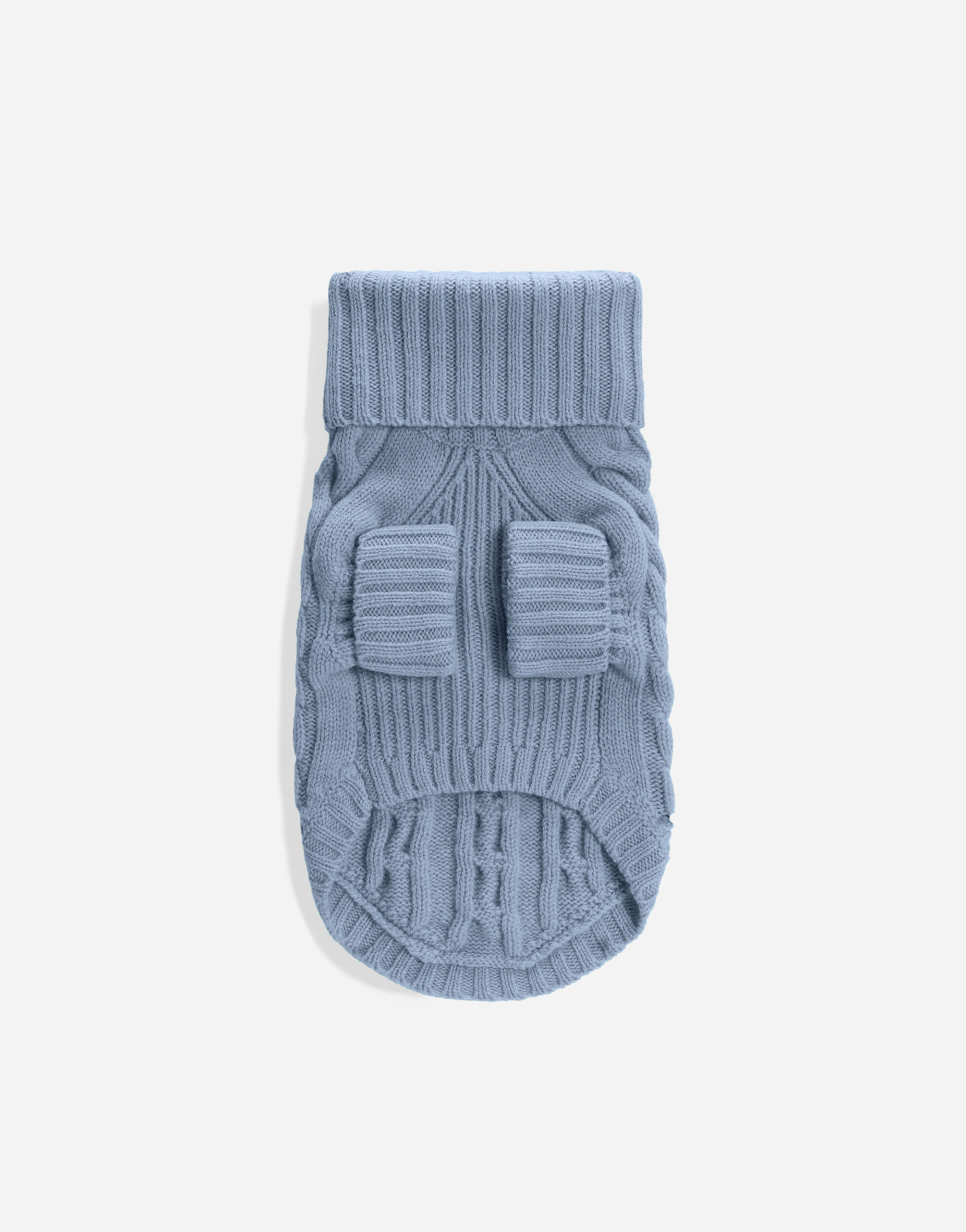 Wool dog sweater in Azure for Men | Dolce&Gabbana®