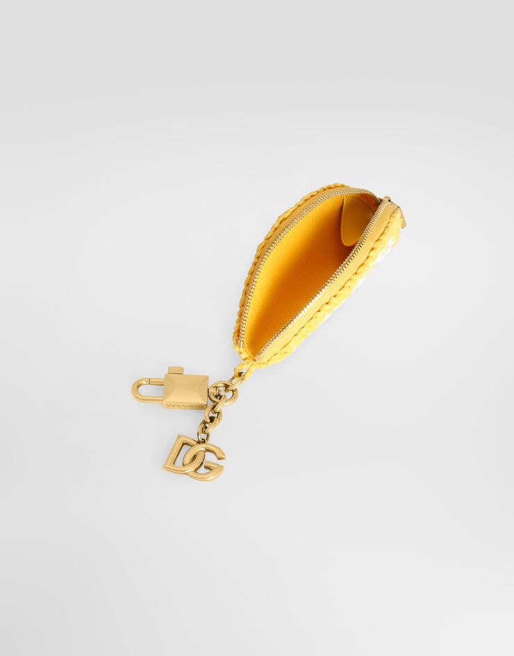 Dolce & Gabbana Raffia charm key ring Yellow BI3503A0712