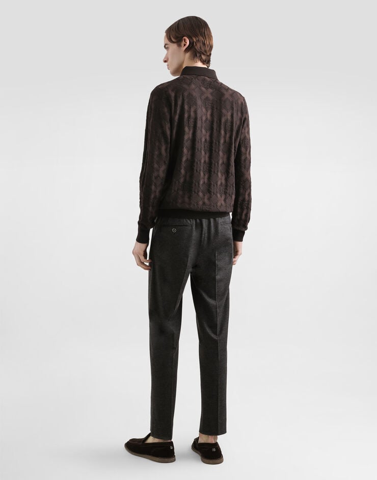 Dolce & Gabbana Pantalón en punto de lana Gris GV4EETHU7VA