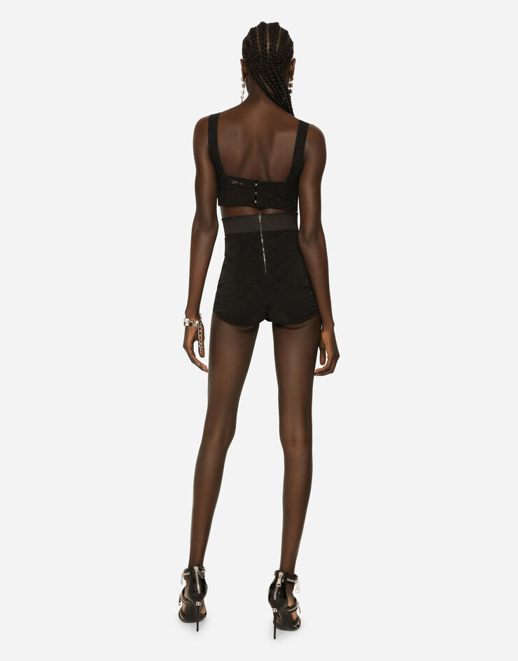Dolce & Gabbana 紧身胸衣式裤裙 黑色 FTAG1TG9921