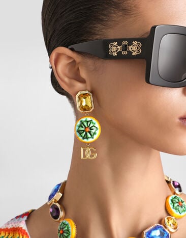 Dolce & Gabbana Clip-Ohrringe Dolce & Gabbana Clip-Ohrringe Mehrfarbig WES6C3W1111