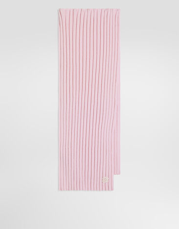 Dolce & Gabbana Rib knit scarf Pink LBKAI8JDVDN