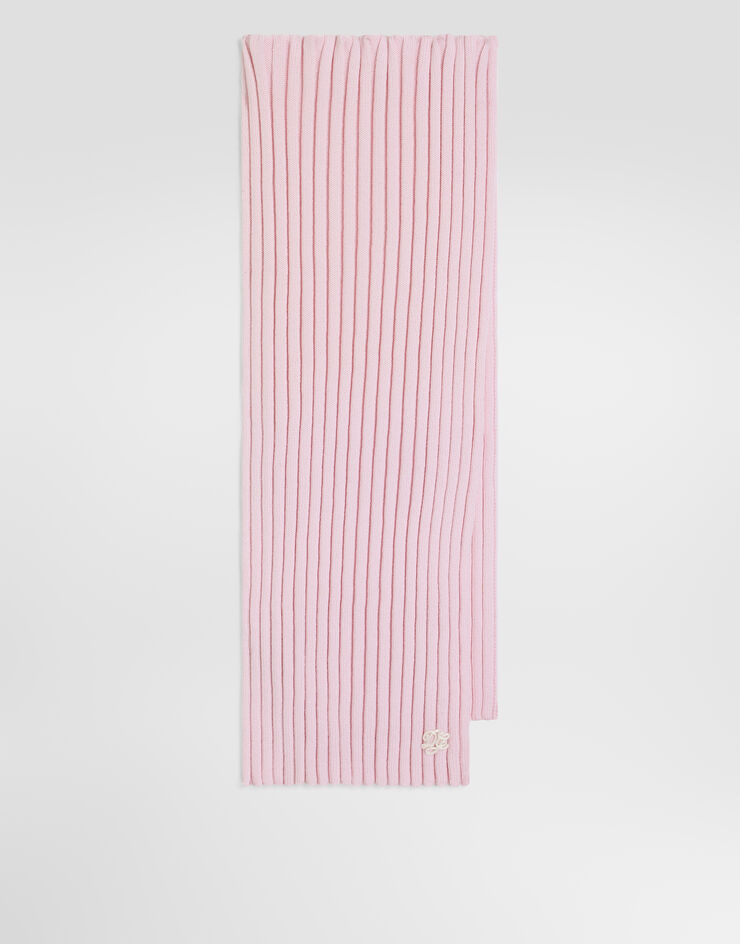 Dolce & Gabbana Rib knit scarf Pink LBKAI8JDVDN