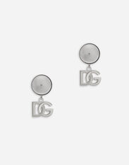 Dolce & Gabbana Clip-on earrings with DG logo Blue WNQ1M1W1111