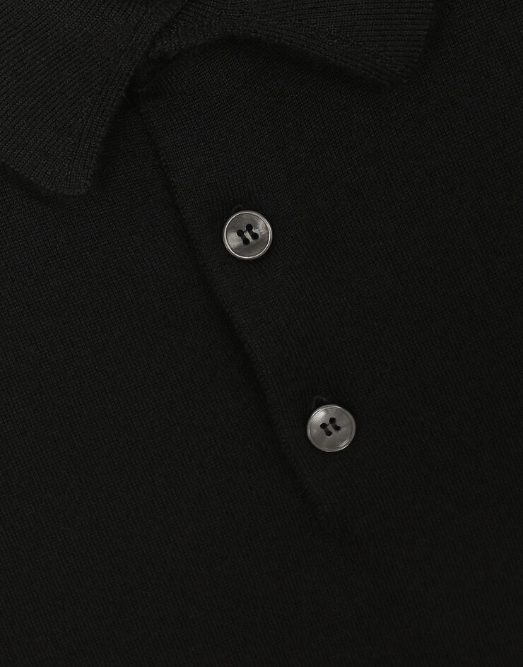 Dolce & Gabbana Polo de cachemira extrafina Noir GX828TJAWTY