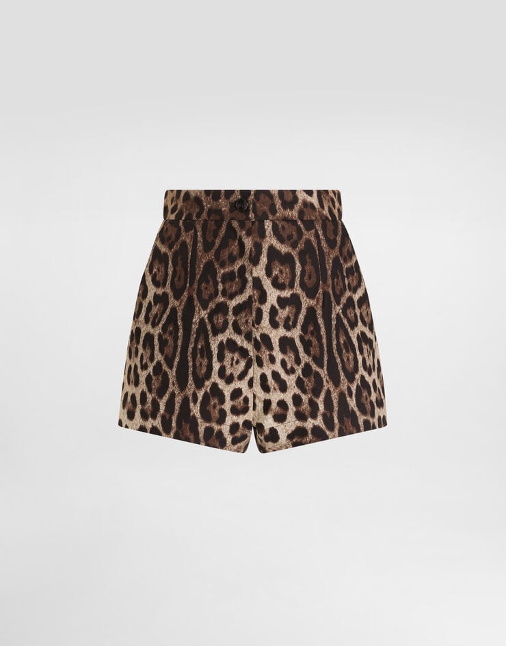 Dolce & Gabbana Leo-print poplin shorts Dolce & Gabbana Leo-print poplin shorts Print FTC9TTHS5E3