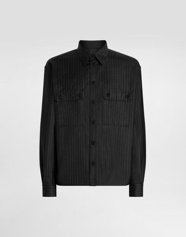 Dolce & Gabbana Tailored pinstripe shirt Multicolor G5OG7TFR2ZX