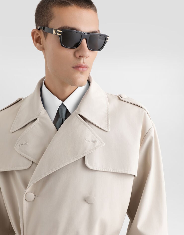 Dolce & Gabbana Double-breasted trench coat Beige G057JTHUMVM