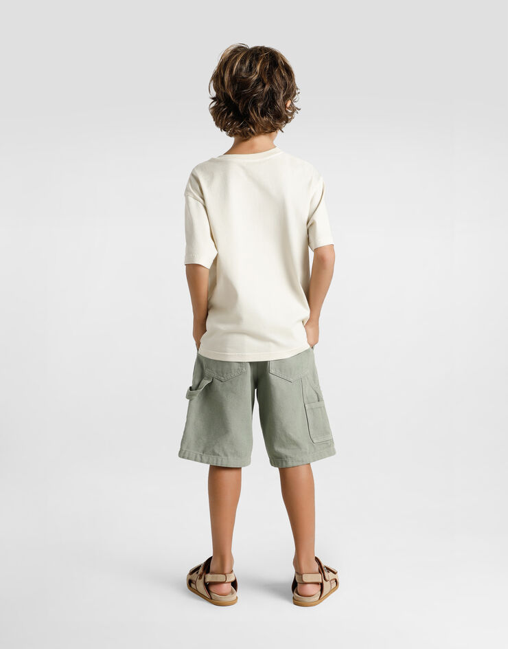 Dolce & Gabbana Canvas bermuda shorts Green L44Q04LY104