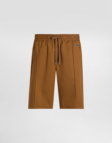 Dolce & Gabbana Cotton shorts with tag Brown GP0Y4TFUFNV
