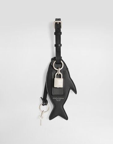 Dolce & Gabbana calfskin keychain Blue BP3462A0690