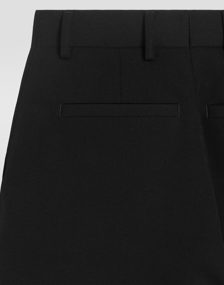 Dolce & Gabbana Wool gabardine trousers Dolce & Gabbana Wool gabardine trousers Black GP16HTFU21E