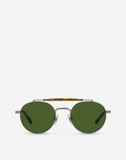 Dolce & Gabbana Diagonal Cut Sunglasses Gunmetal VG2302VM456