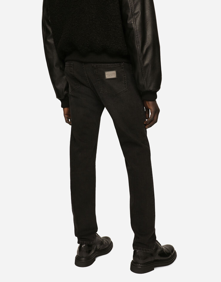 Dolce&Gabbana جينز دنيم مرن بقصة ضيقة وكشوط خفيفة متعدد الألوان GY07CDG8JT5
