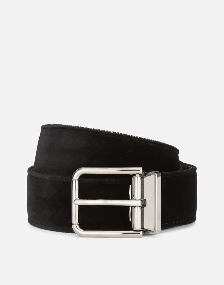 Dolce & Gabbana Velvet belt Black BC4217A6808