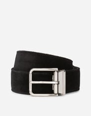 Dolce & Gabbana Velvet belt Black BC4772AG251