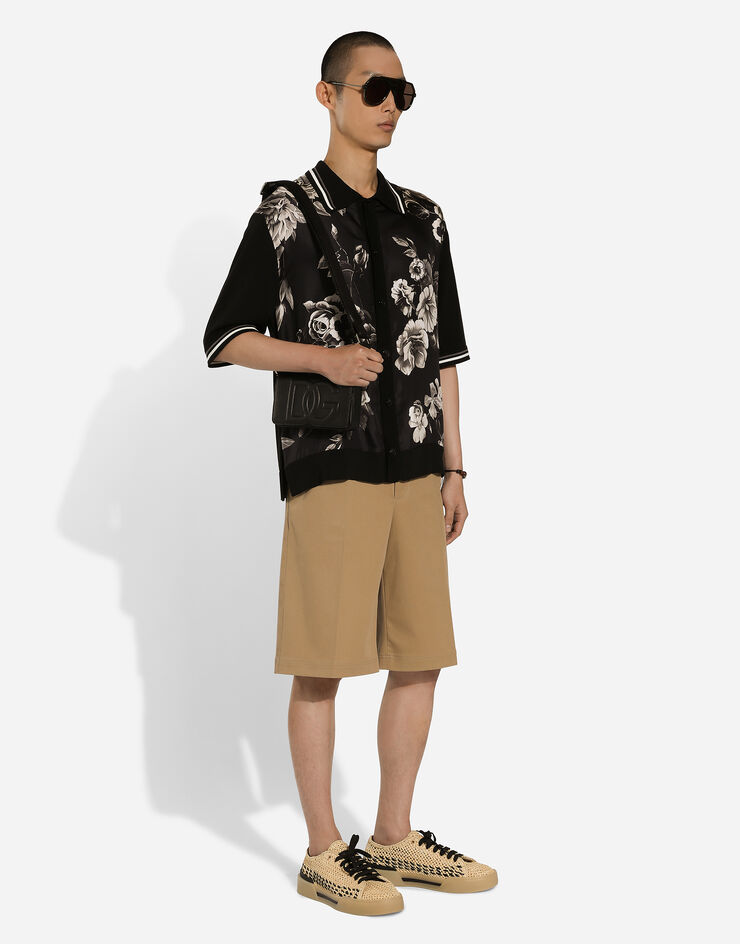 Dolce & Gabbana Camisa oversize de seda y algodón con estampado de flores Imprima GXV29TJFMEF