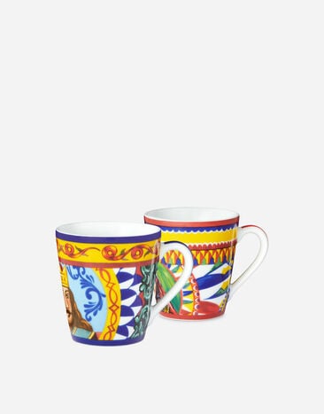 Dolce & Gabbana COFFRET CADEAU 2 MUGS EN PORCELAINE Multicolor TC0S21TCM08