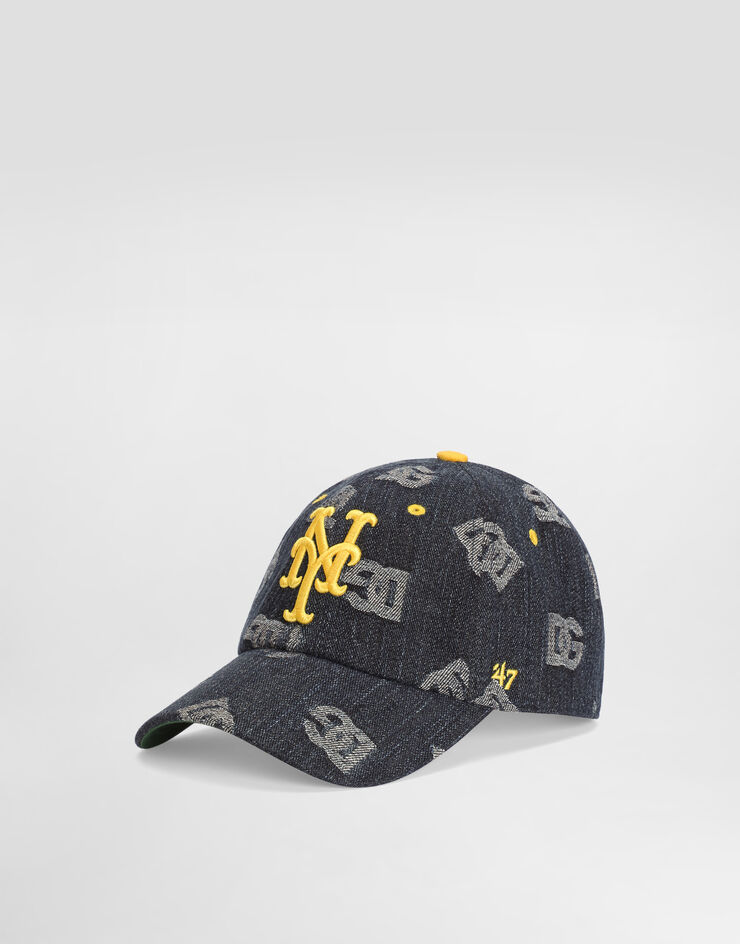 Dolce & Gabbana Dolce&Gabbana X ’47 New York Mets Baseball Cap In Denim Logo Denim Multicolor IH152MGI219