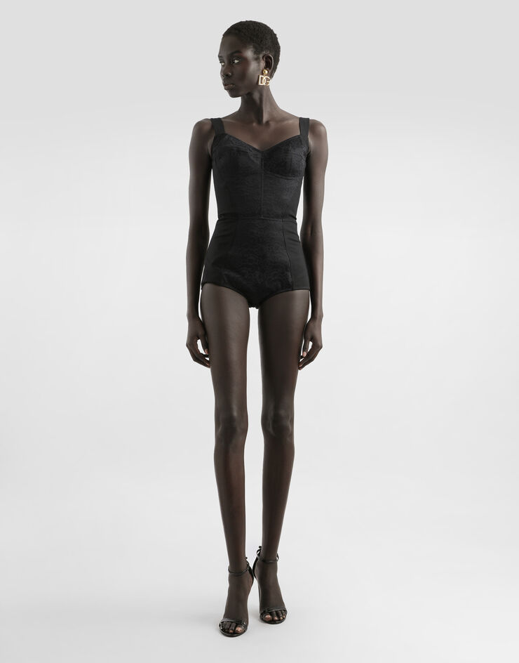 Dolce & Gabbana Corset bodysuit Black F7X07TG9798