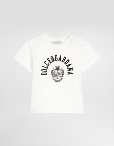Dolce & Gabbana Jersey t-shirt with print White L1JTEYG7PTO