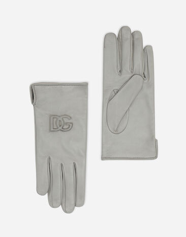 Dolce & Gabbana Nappa leather gloves White BG0169AQ381