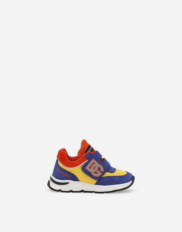Dolce & Gabbana Mixed-material sneakers Blue DL0085A4434