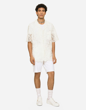 Dolce&Gabbana Рубашка Hawaii из кружева белый G5LB4THLMEA