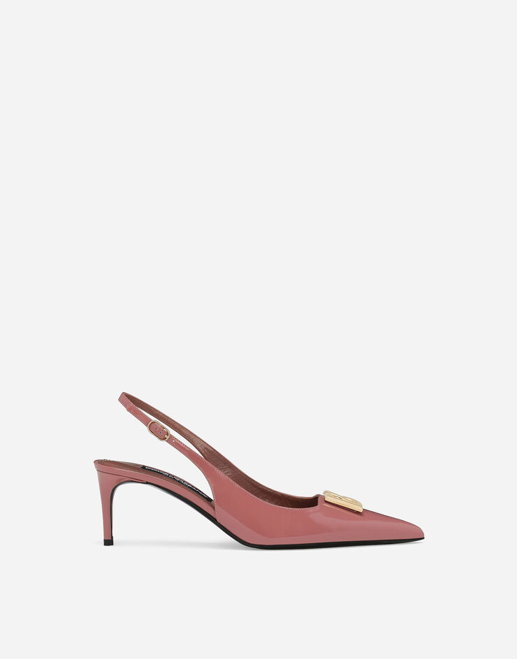 Dolce & Gabbana Polished calfskin slingbacks Pink CG0710A1037