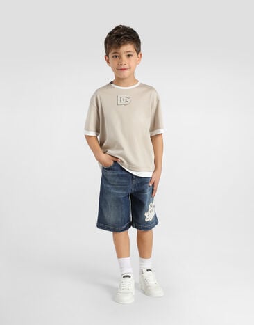 Dolce & Gabbana Cotton bermuda shorts Multicolor L44Q03LDD66