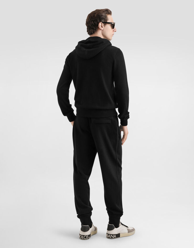 Dolce & Gabbana Smooth cashmere sweatshirt Black GXX20ZJBWIR