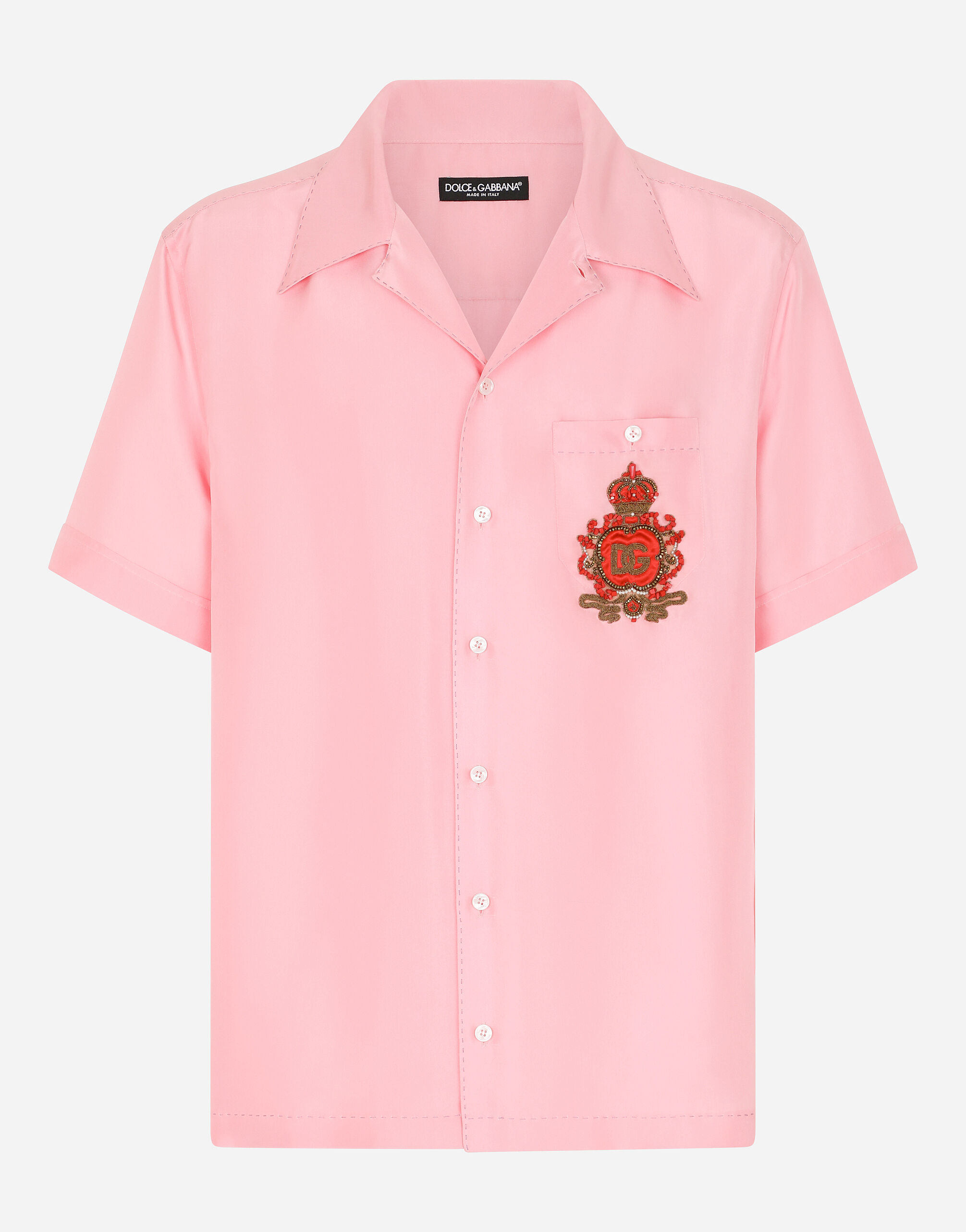 Pink dolce sale and gabbana shirt