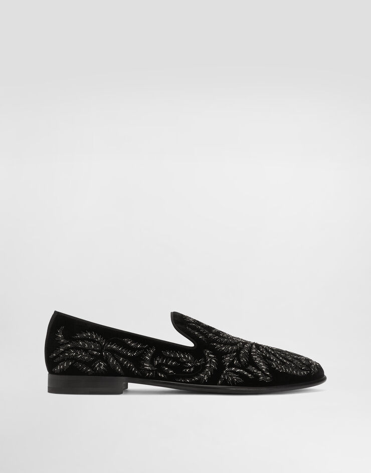 Dolce & Gabbana Velvet slippers Dolce & Gabbana Velvet slippers Black A50787A0933