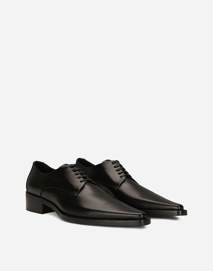 Dolce&Gabbana 카프스킨 더비 슈즈 블랙 CN0052AC801